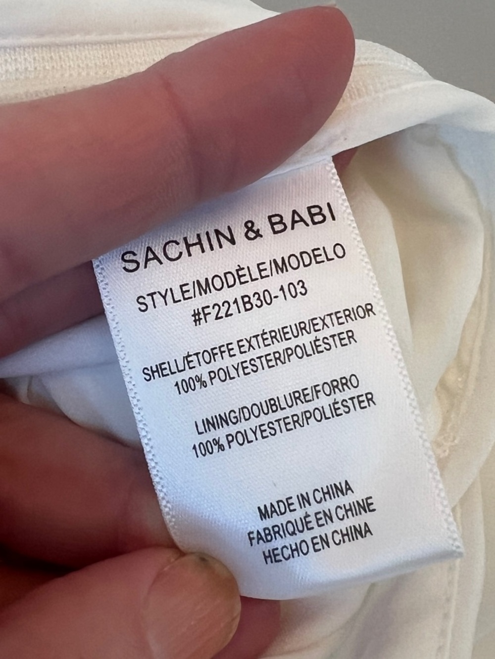 Sachin + Babi Rowen Pant in Ivory. Size 10 NWT - Picture 8 of 12